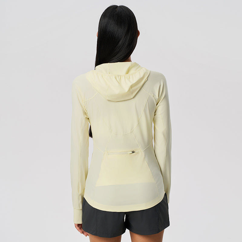 Women's UPF50+ Long Sleeve  Sun Hoodie - Lightweight Cooling Hoodie for Hiking and Beach
