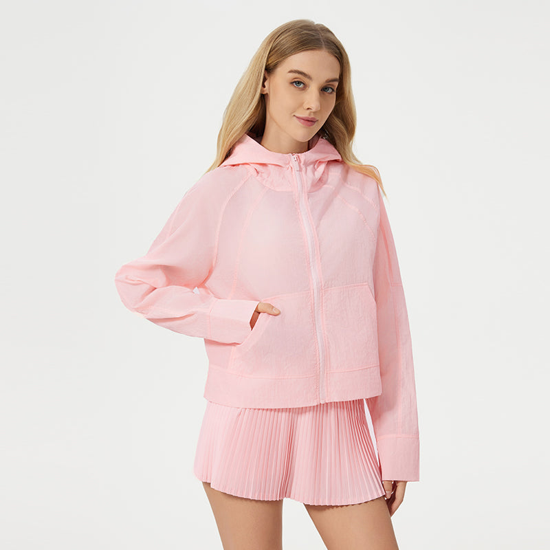 Summer Light and Breathable Quick-drying Zipper Sports Coat