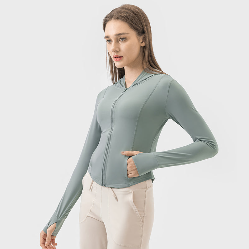 New Hooded Sports UV Protection Jacket For Women UPF50+ Sun Protection Garment