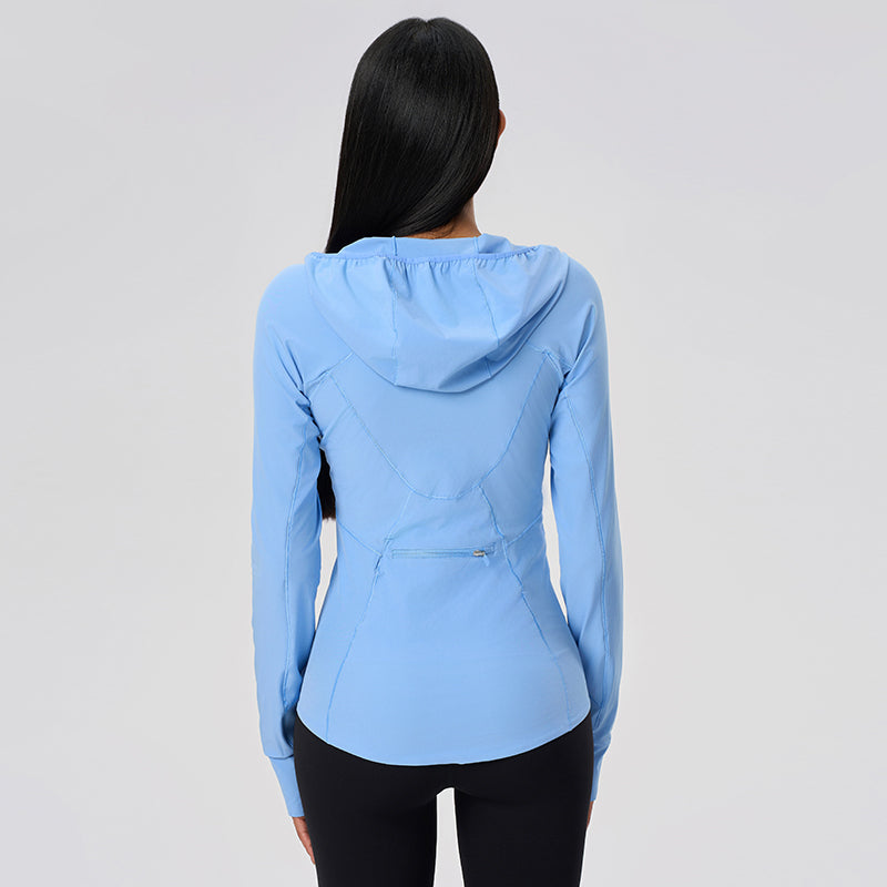 Women's UPF50+ Long Sleeve  Sun Hoodie - Lightweight Cooling Hoodie for Hiking and Beach
