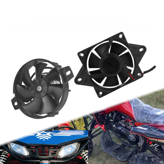 Motorcycle Radiator Cooling Fan Water CoolFlow 12V For Most Of 150cc-300cc ATV Quad Go Kart Buggy Dirt Bike Engine Cooler Fan