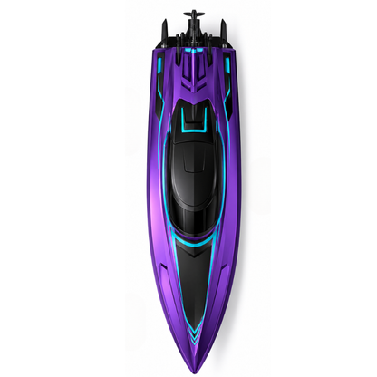 Brushless RC Racing Boat Water Cooled High Speed Electric Model Purple