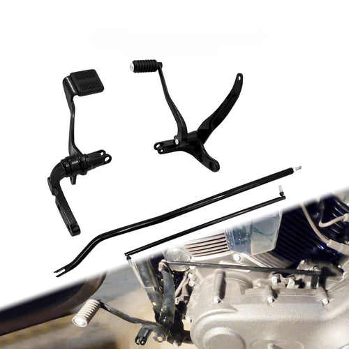 Motorcycle Forward Controls Complete Linkages Kits Black Forward Foot Controls For Harley Dyna Fat Bob Low Rider FXDWG 2006-2017
