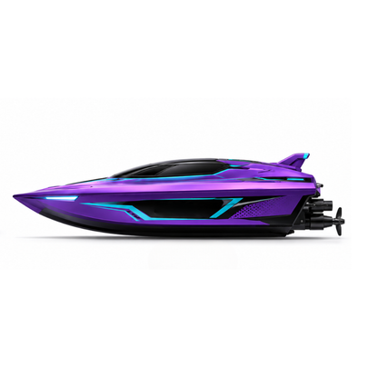 Brushless RC Racing Boat Water Cooled High Speed Electric Model Purple