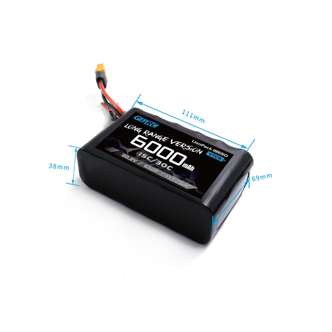 GEPRC VTC6 18650 6S2P 6000mAh Batteries