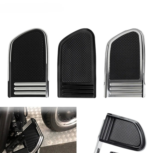 3 Colors Motorcycle Brake Pedal Pad Cover For Harley Dyna FLD 12-16 Touring Electra Road Glide 1980-2018 Softail Fatboy 1986-17