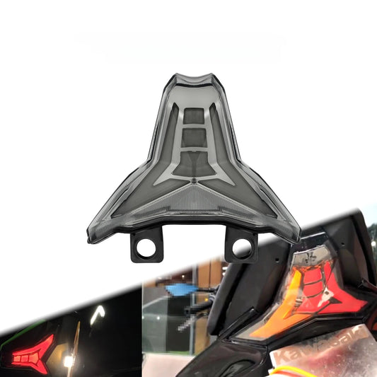 Motorcycle Rear Integrated Tail Light Turn Signal Brake Running LED Taillight For Kawasaki Ninja 400 Z400 ZX10R ZX6R Z1000 13-23