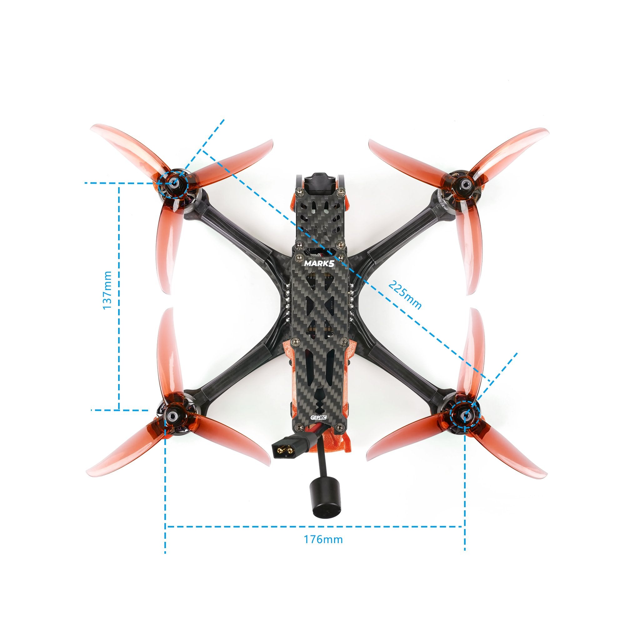 GEPRC MARK5 HD O3 Freestyle FPV Drone/Orange