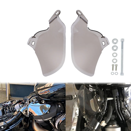 Motorcycle Engine Saddle Shields Heat Deflector Air Deflector Smoke For Harley Softail Fat Boy Street Bob Slim FLSL FXBB 18-20