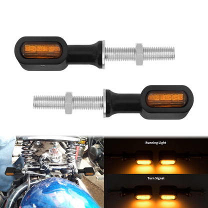 2xMotorcycle LED Rear Turn Signal Light E Mark Running Indicator Lamp For Harley Dyna Sportster XL Touring Street Glide Softail