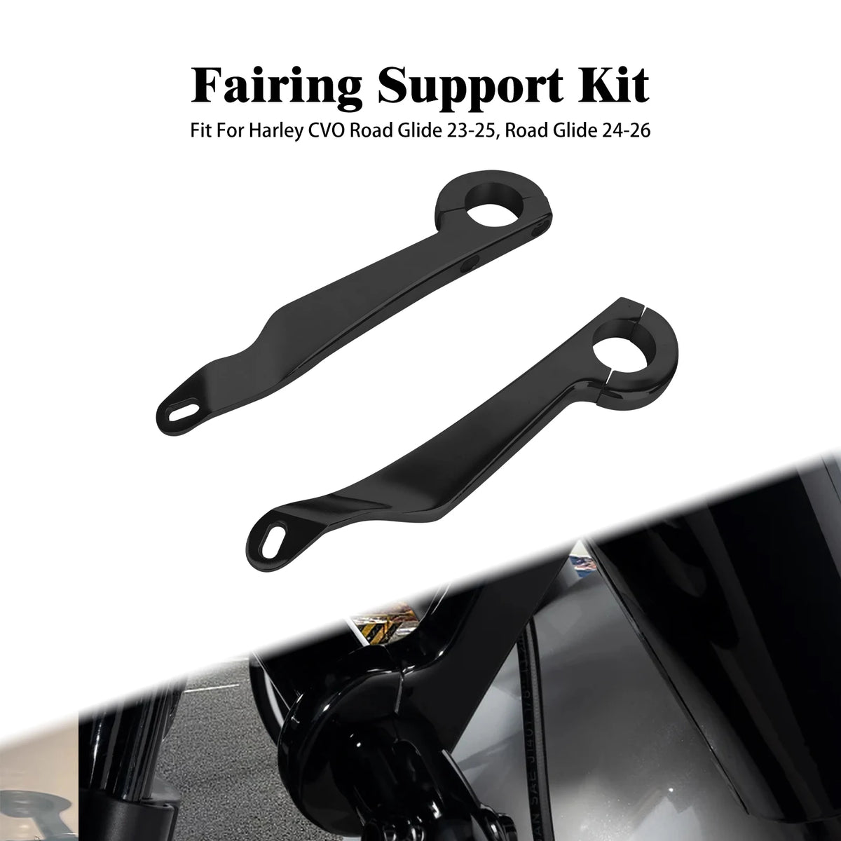 Motorcycle Fairing Lowers Support Engine Guard Mounting Kit For Harley Touring Road Glide CVO FLTRXSE 23-25 FLTRX 24-26 FLTRXL