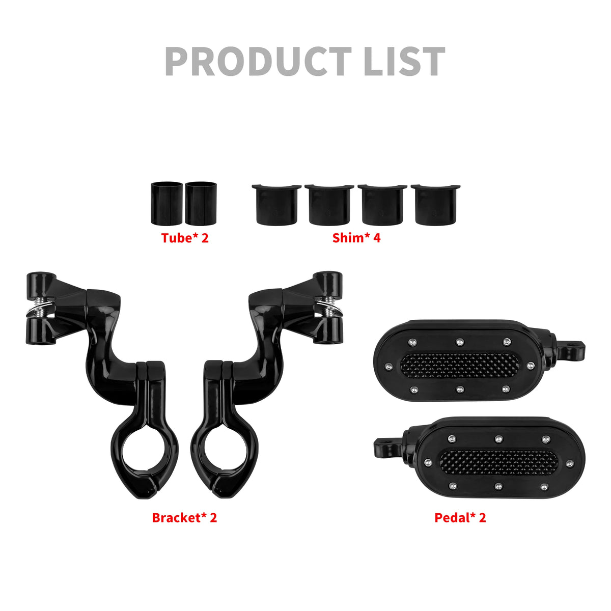 Motorcycle Footrest Highway Footpeg Adjustable 32mm Foot Pegs Pedal For Harley Touring Road King Softail Fat Boy Breakout Dyna