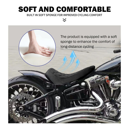 Motorcycle Rear Fender + Solo Seat Driver Cushion Mudguard Cover For Harley Softail Breakout Rocker 08-2017