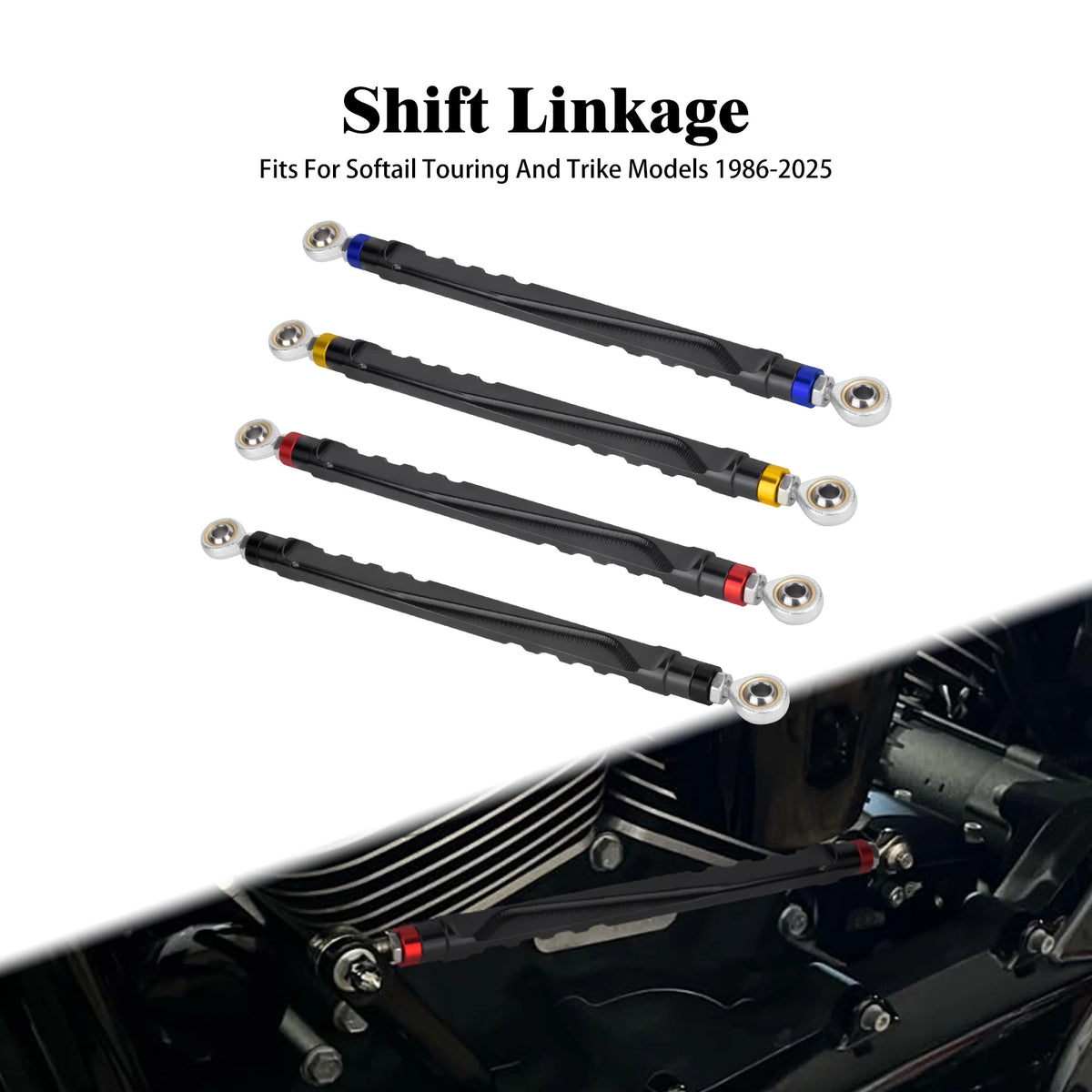 Motorcycle Floorboards Driver Passenger Footrest Shifter Lever Brake Arm Kit For Harley Touring Road Electra Street Glide 08-25