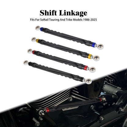 Motorcycle Floorboards Driver Passenger Footrest Shifter Lever Brake Arm Kit For Harley Touring Road Electra Street Glide 08-25
