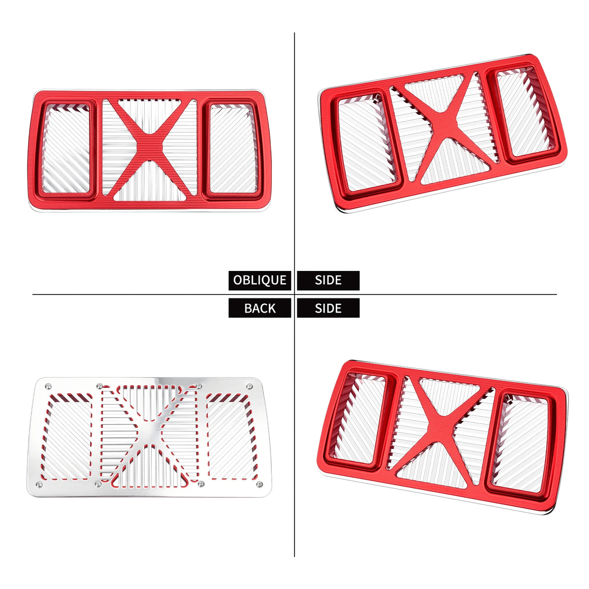 Motorcycle Cooling Radiator Guards Aluminum Cooler Cover For Harley Touring M8 Road Glide Street Glide FLHX FLTRX Special 24-Up