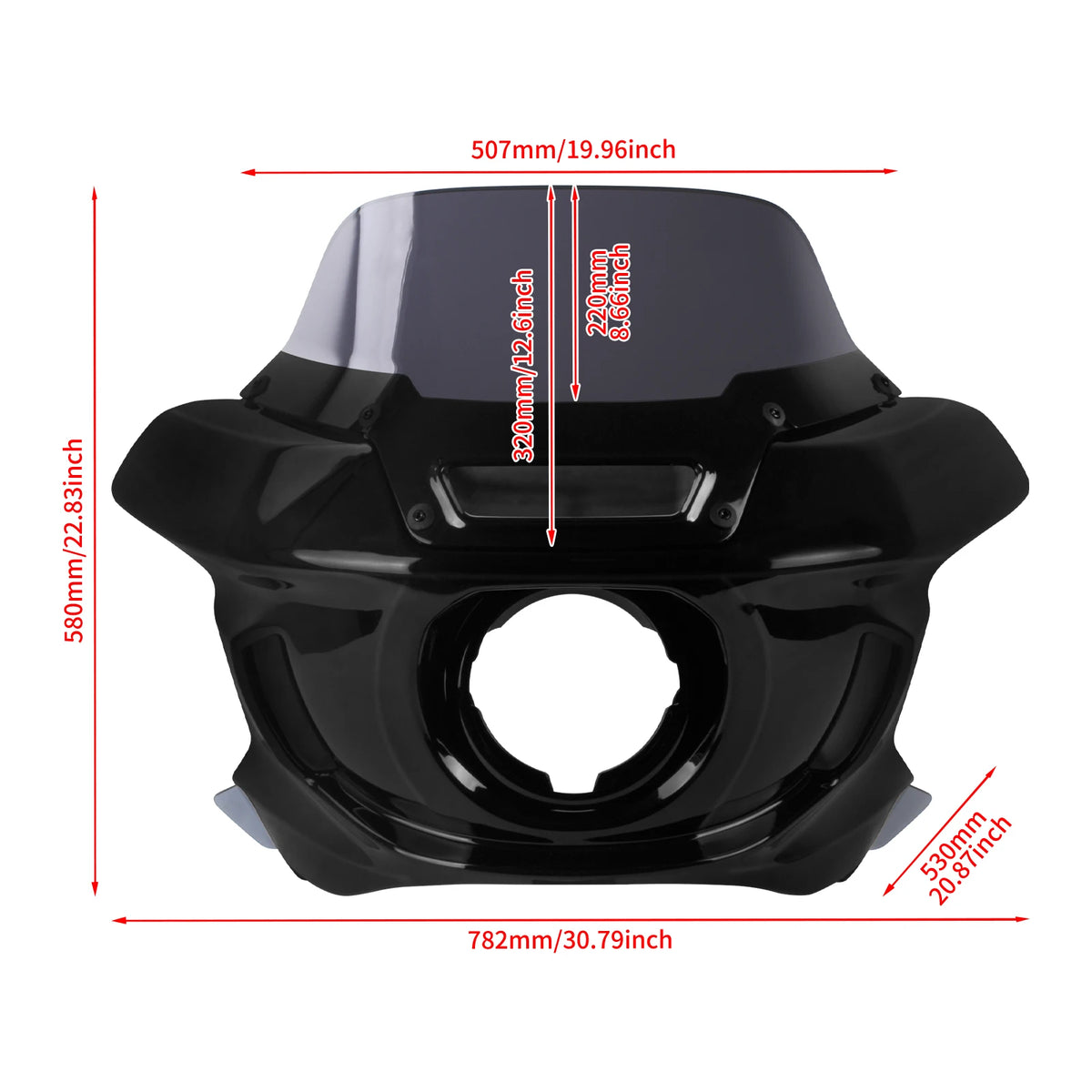 Motorcycle Headlight Fairing Cover Front Head Light Mount Kit For Harley Softail Low Rider ST Street Bob Fat Boy Breakout 18-Up