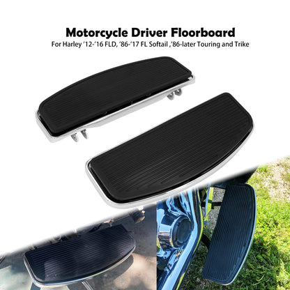 Motorcycle Driver Floorboard Footboard Front Footpegs Pedal For Harley Softail Touring Street Electra Glide FLHR Softail FL FLD