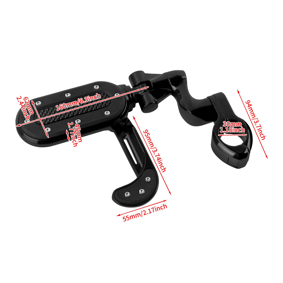 Motorcycle Footrest Highway Footpeg Adjustable 32mm Foot Pegs Pedal For Harley Touring Road King Softail Fat Boy Breakout Dyna