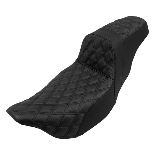 Motorcycle 2-Up Cushions Seat Driver Passenger Front Rear Seat For Harley Touring Road King FLTRXS Electra Glide FLHX CVO 09-25