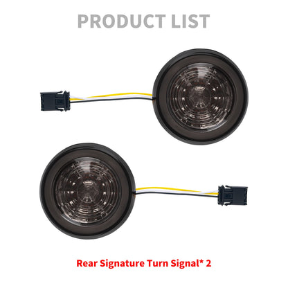 Motorcycle Bullet Turn Signal Rear Inserts LED Light Running Indicator For Harley FXSE 2016-17 Softail Sport Glide FLSB 2018-25