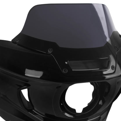 Motorcycle Headlight Fairing Cover Front Head Light Mount Kit For Harley Softail Low Rider ST Street Bob Fat Boy Breakout 18-Up