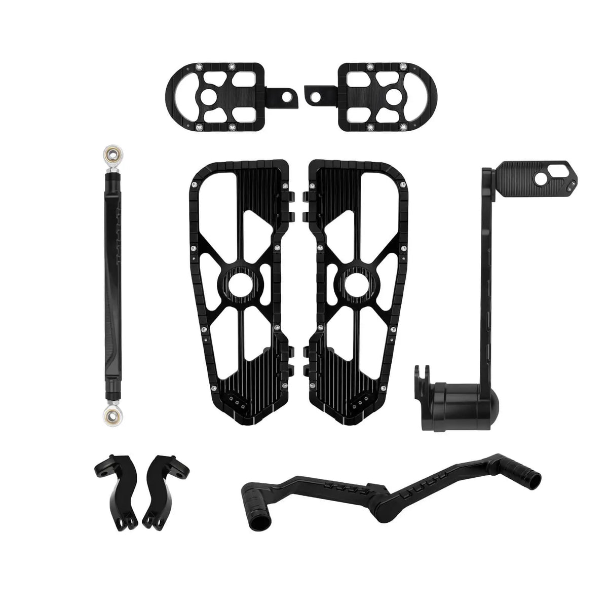 Motorcycle Floorboards Driver Passenger Footrest Shifter Lever Brake Arm Kit For Harley Touring Road Electra Street Glide 08-25
