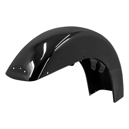 Motorcycle 17'' Front Fender Mudguards Steel Fairing Wheels Wrap Gloss Black For Harley Touring Road King Electra Glide 2014-23