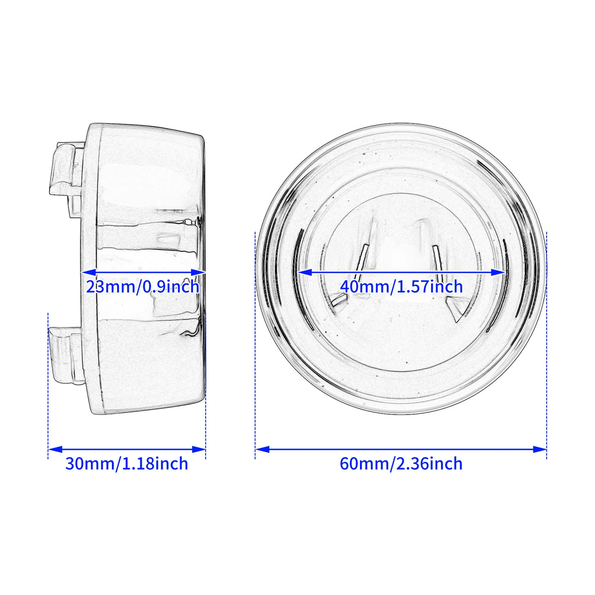2xMotorcycle Turn Signal Indicator Light Visor Bezels Trim Ring Lens Cover For Harley Dyna Softail Touring Road Glide Sportster