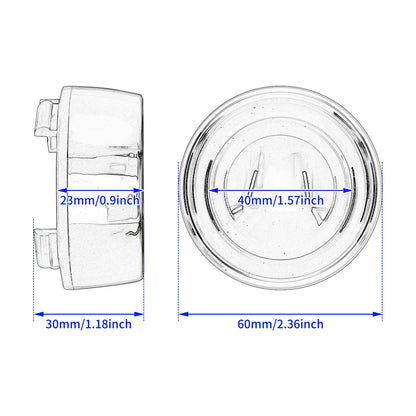 2xMotorcycle Turn Signal Indicator Light Visor Bezels Trim Ring Lens Cover For Harley Dyna Softail Touring Road Glide Sportster