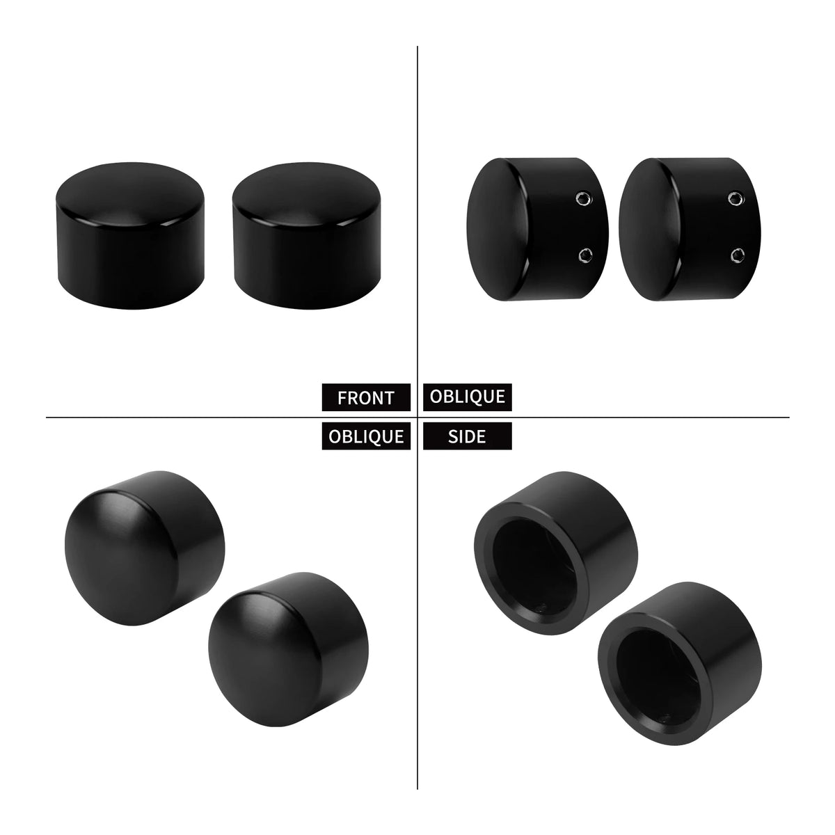 Motorcycle Front Axle Nut Bolt Cover Aluminum Caps For Harley Sportster XL Touring Road King Glide Softail FLHC FXB Dyna VRSC
