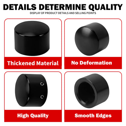 Motorcycle Front Axle Nut Bolt Cover Aluminum Caps For Harley Sportster XL Touring Road King Glide Softail FLHC FXB Dyna VRSC