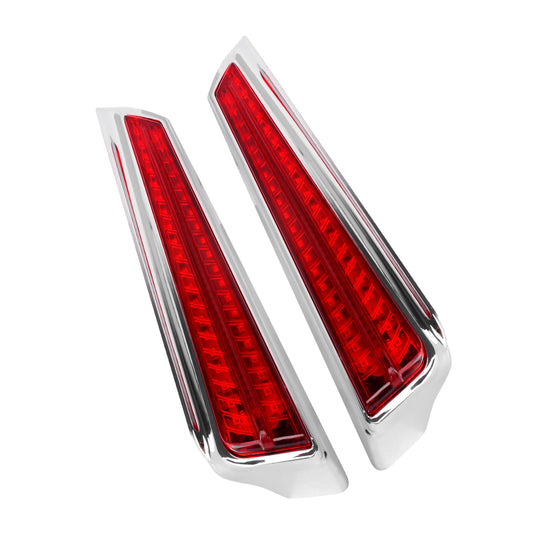 Motorcycle Rear Fender Filler LED Light Brake Light Running Side Lamp Rear Panel Indicator For Honda Goldwing GL1800 2018-2024