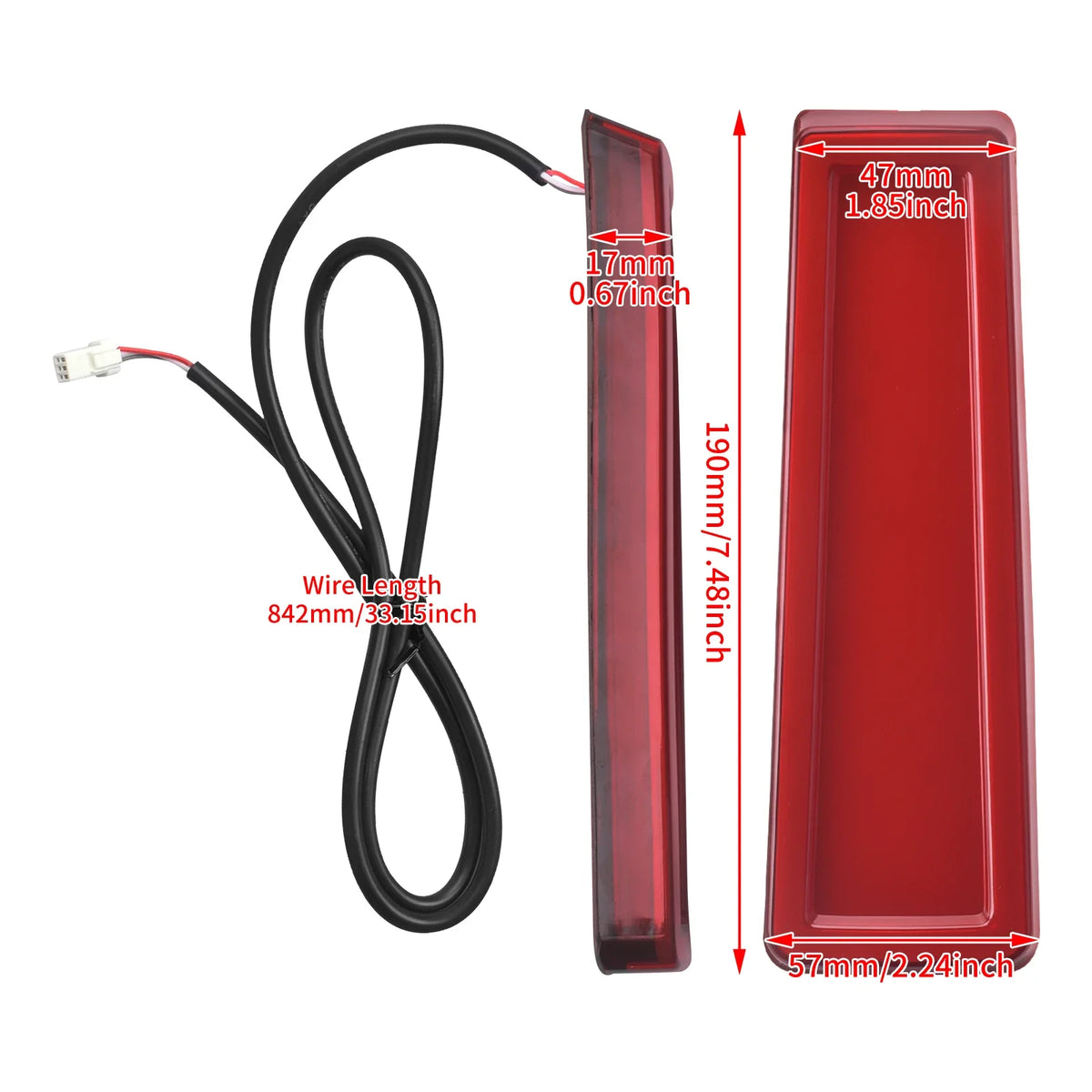 Motorcycle Saddlebag Fender Filler LED Lights Side Running Brake Accent Light For Harley Touring Road Street Glide FLHR 2014-23