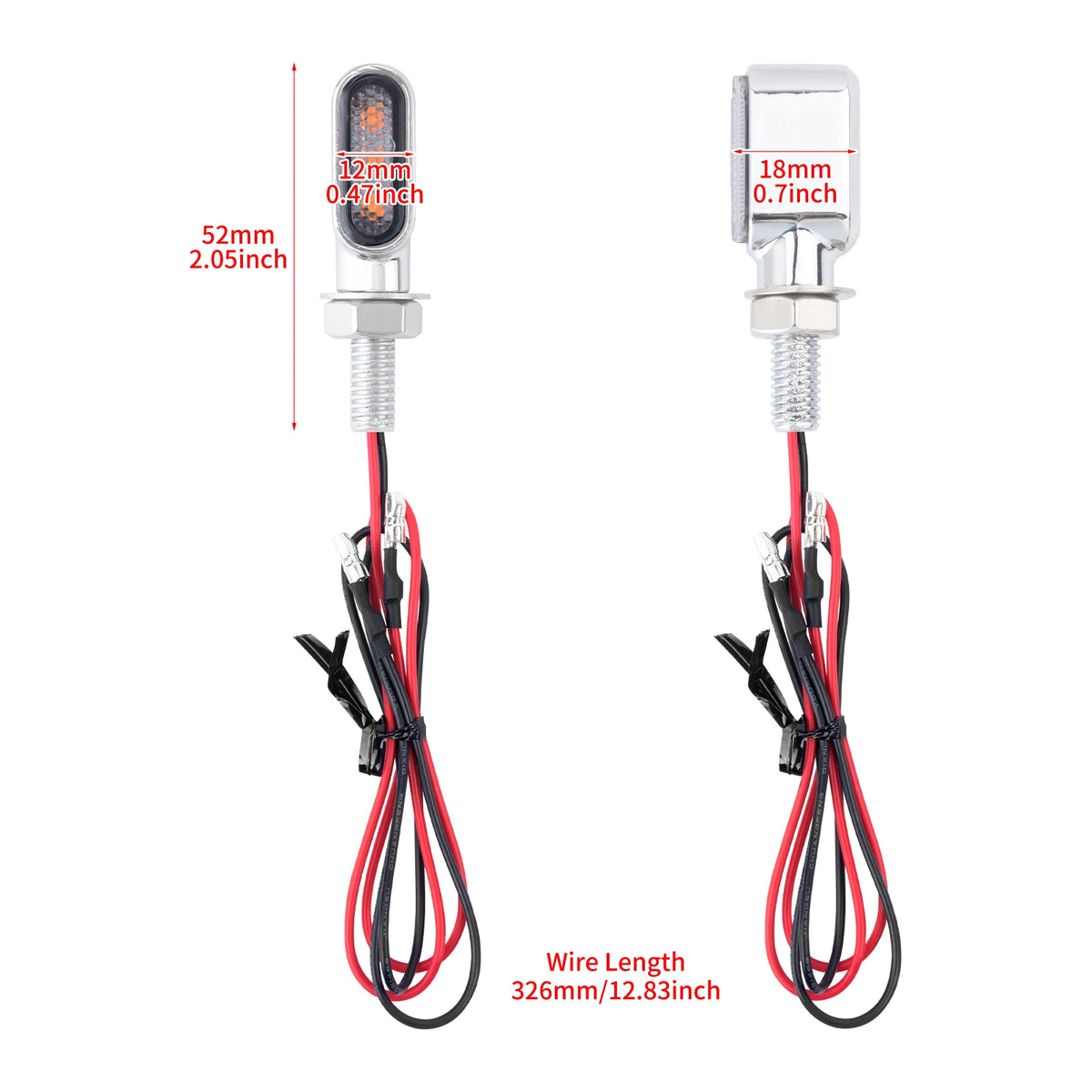 Motorcycle Mini LED Light Indicator E Mark Turn Signal M8 Thread Front Rear Lamp Universal For Harley FLHR For Yamaha For Honda