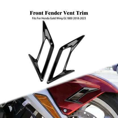 Motorcycle Front Rear Side Panel Vent Trim Covers  For Honda Gold Wing GL 1800 Tour DCT Goldwing GL1800 2018-23 Fender Vent Trim