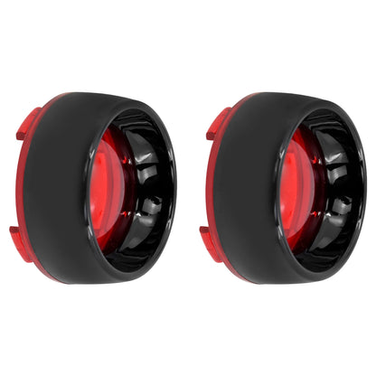 2xMotorcycle Turn Signal Indicator Light Visor Bezels Trim Ring Lens Cover For Harley Dyna Softail Touring Road Glide Sportster