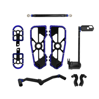 Motorcycle Floorboards Driver Passenger Footrest Shifter Lever Brake Arm Kit For Harley Touring Road Electra Street Glide 08-25