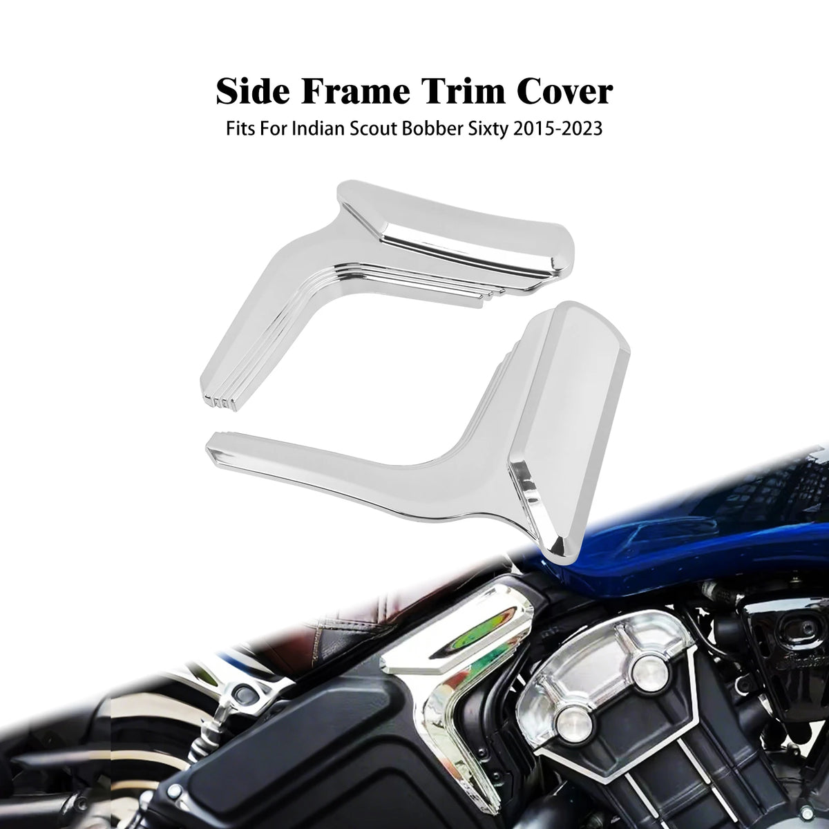 Motorcycle Side Frame Trim Cover Housing Decorative ABS Plastic Fairing For Indian Scout Sixty 2015-2023 Bobber Sixty 18-23