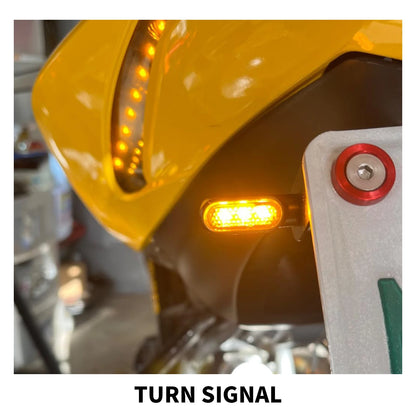 Motorcycle Mini LED Light Indicator E Mark Turn Signal M8 Thread Front Rear Lamp Universal For Harley FLHR For Yamaha For Honda
