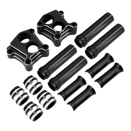 Motorcycle Engine Lifter Tappet Pushrod Cover Black For Harley Softail Ultra Dyna Fat Bob Road Glide Heritage Low Rider 1999-up