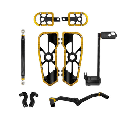 Motorcycle Floorboards Driver Passenger Footrest Shifter Lever Brake Arm Kit For Harley Touring Road Electra Street Glide 08-25