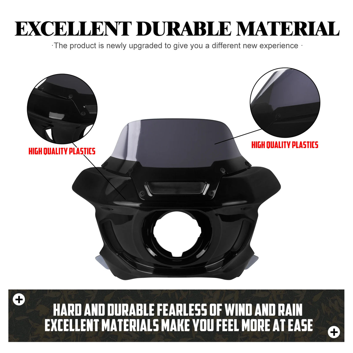 Motorcycle Headlight Fairing Cover Front Head Light Mount Kit For Harley Softail Low Rider ST Street Bob Fat Boy Breakout 18-Up
