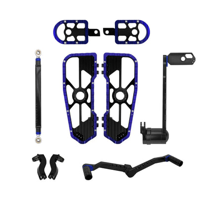 Motorcycle Floorboards Driver Passenger Footrest Shifter Lever Brake Arm Kit For Harley Touring Road Electra Street Glide 08-25