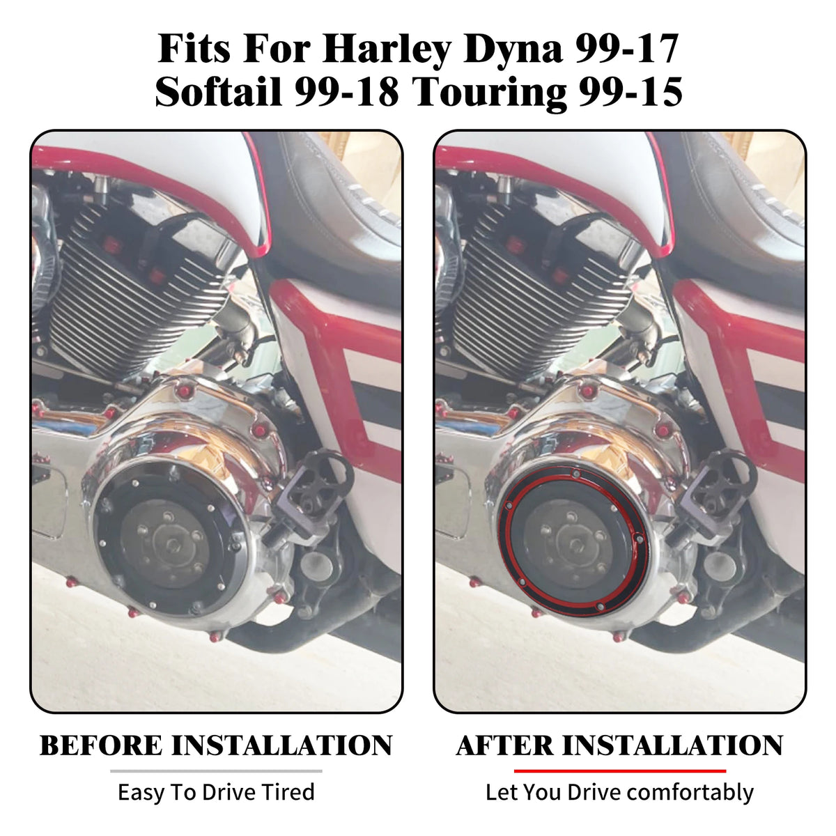 Motorcyle Derby Cover Gasket Ring Twin Cam For Harley Softail Touring Dyna Road Street Electra Glide Fatboy Fxd FLHT 1999-2016