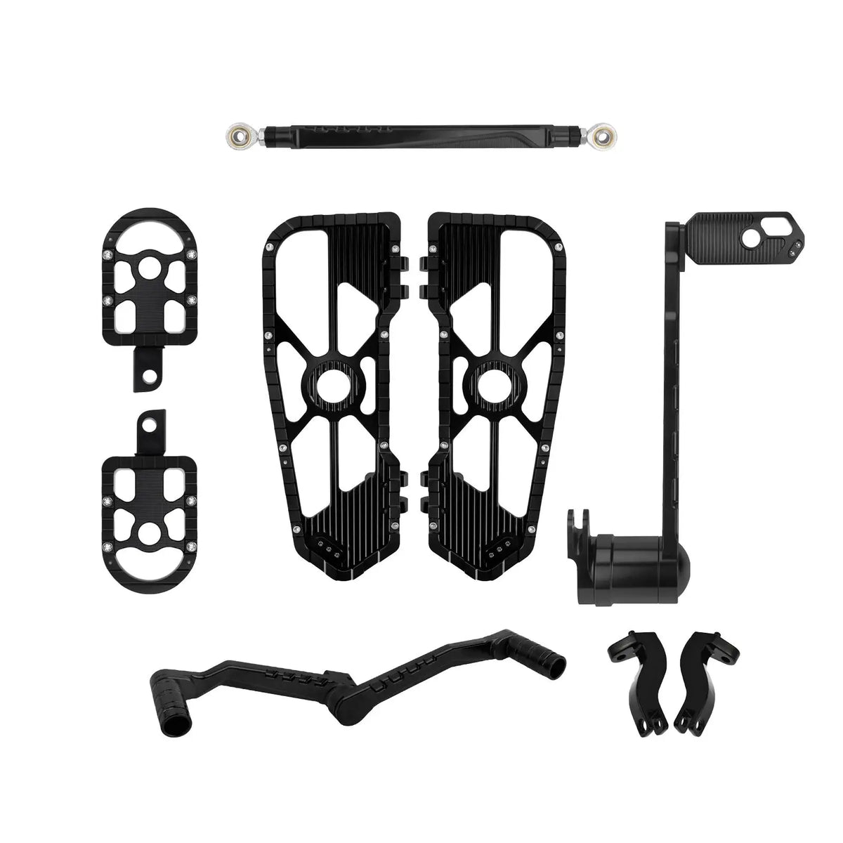 Motorcycle Floorboards Driver Passenger Footrest Shifter Lever Brake Arm Kit For Harley Touring Road Electra Street Glide 08-25
