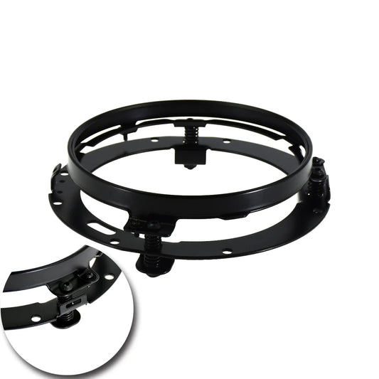 7'' Headlight Mounting Motorcycle Head Light Bracket Light Round Ring For Harley Touring Road King 94-13 FLD 12-16 Softail 94-Up