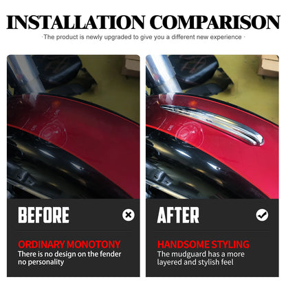 Motorcycle Front Fender Trim Mudguard Cover Accessories For Harley Softail FL FLFB Breakout FLD Touring Road Electra Glide FLHR