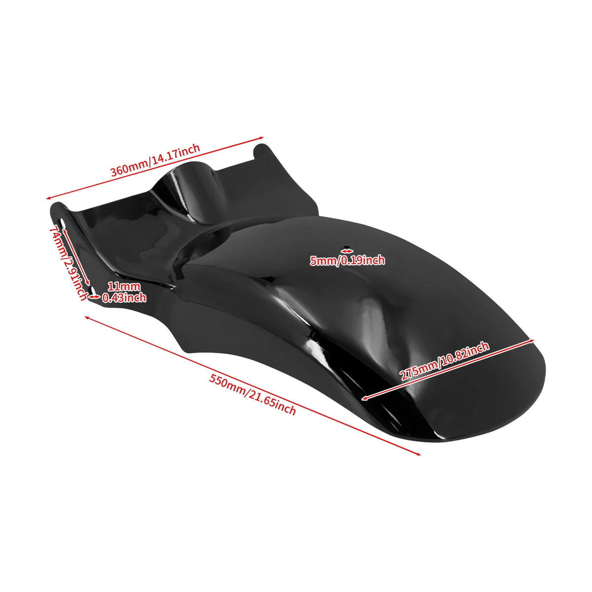 Motorcycle Rear Fender Short Mudguard Cover Hard Iron Gloss Black Fender For Harley Softail Fat Boy FLFBS Breakout FXDR 18-Later