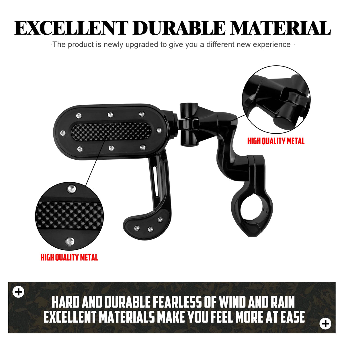 Motorcycle Footrest Highway Footpeg Adjustable 32mm Foot Pegs Pedal For Harley Touring Road King Softail Fat Boy Breakout Dyna